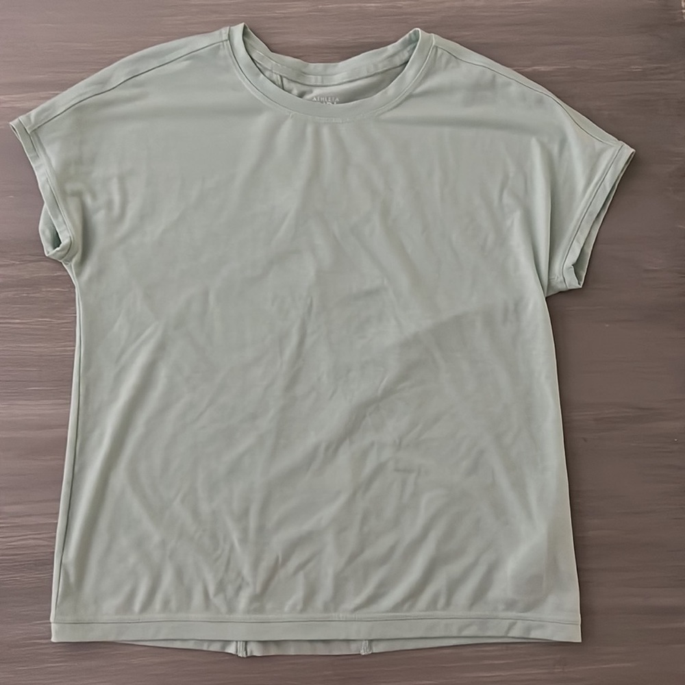 Athleta Girl Back at it Tee in Mint Green